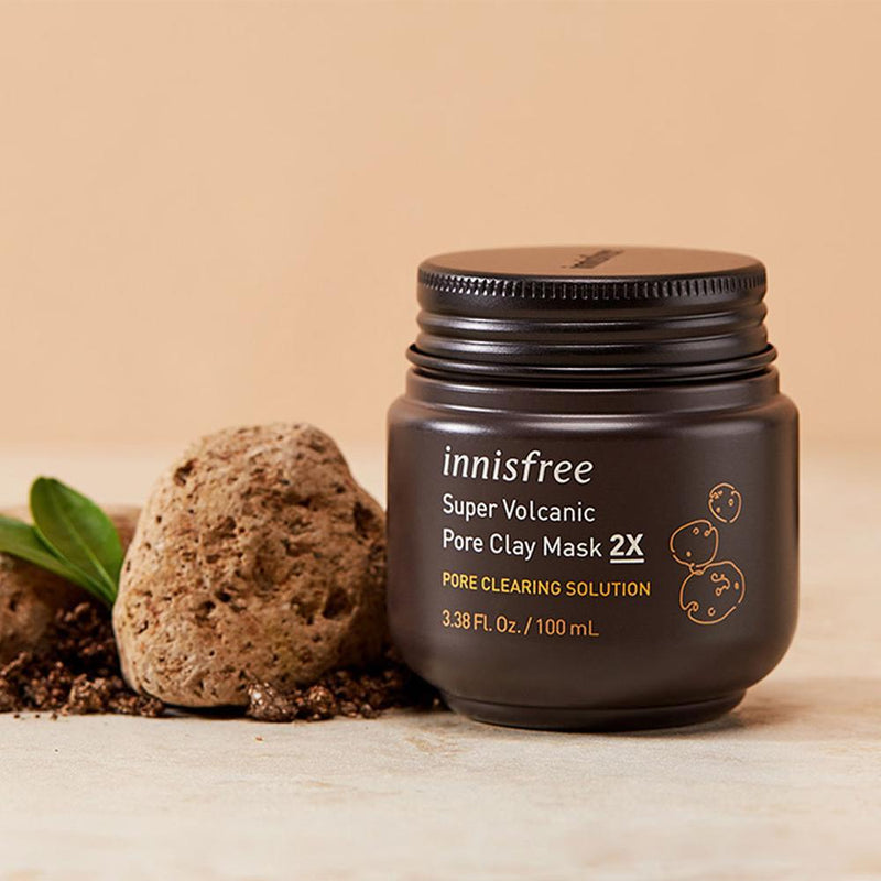 Innisfree Super Volcanic Pore Clay Mask 2X 100mL - BESTSKINWITHIN